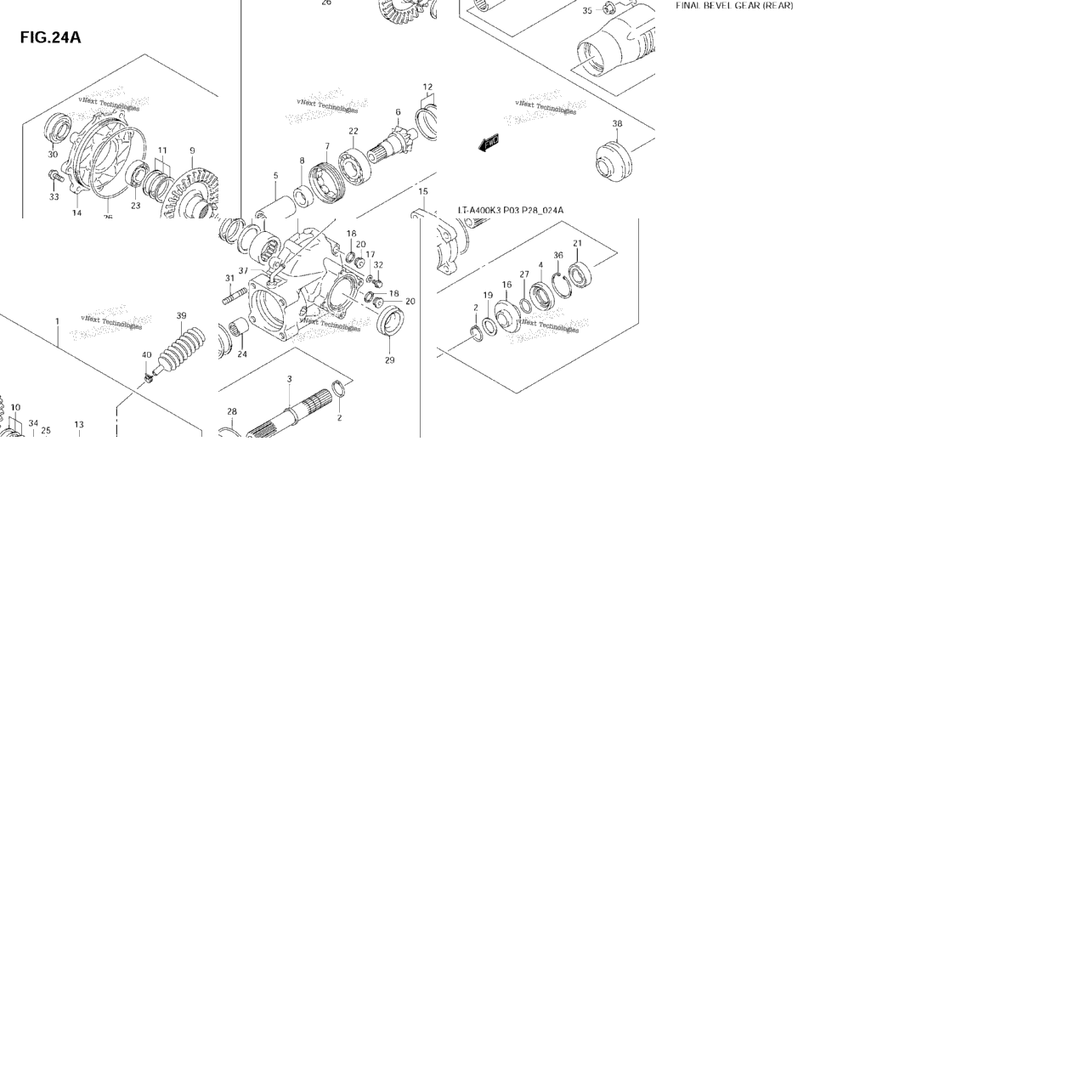 Final Bevel Gear (Rear)(Model K4/K5/K6/K7)