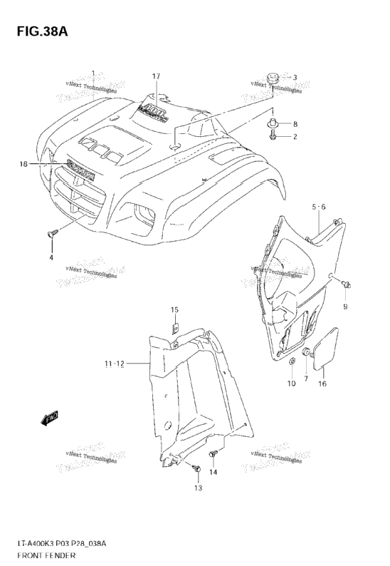 Front Fender (Model K4)