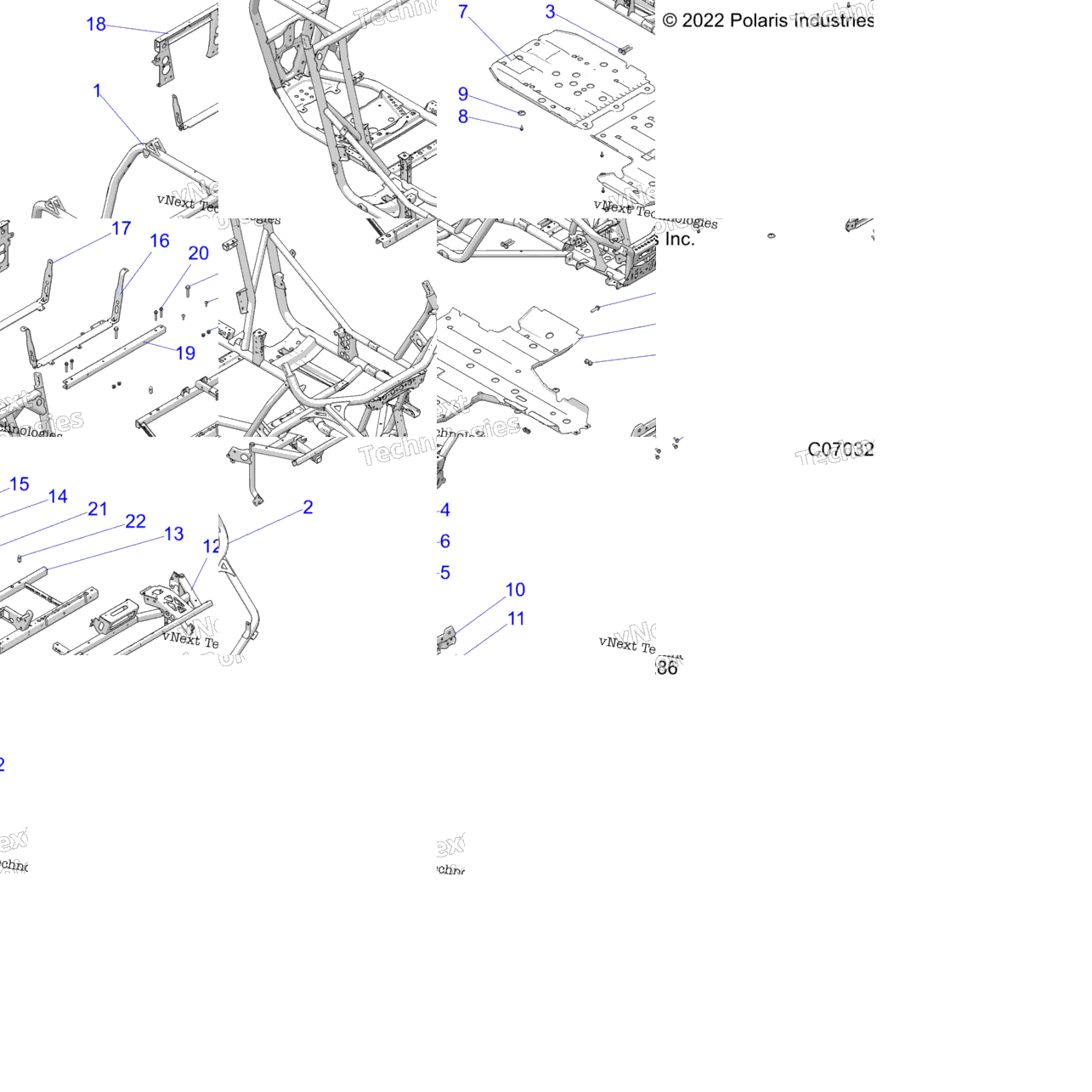 Chassis, Main Frame And Skid Plates