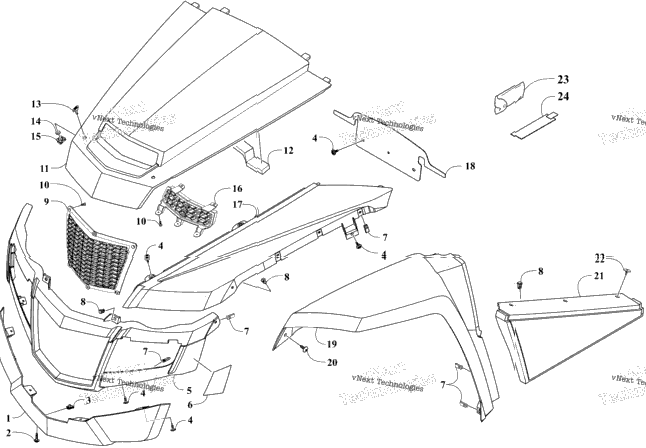 Front And Side Panel Assemblies