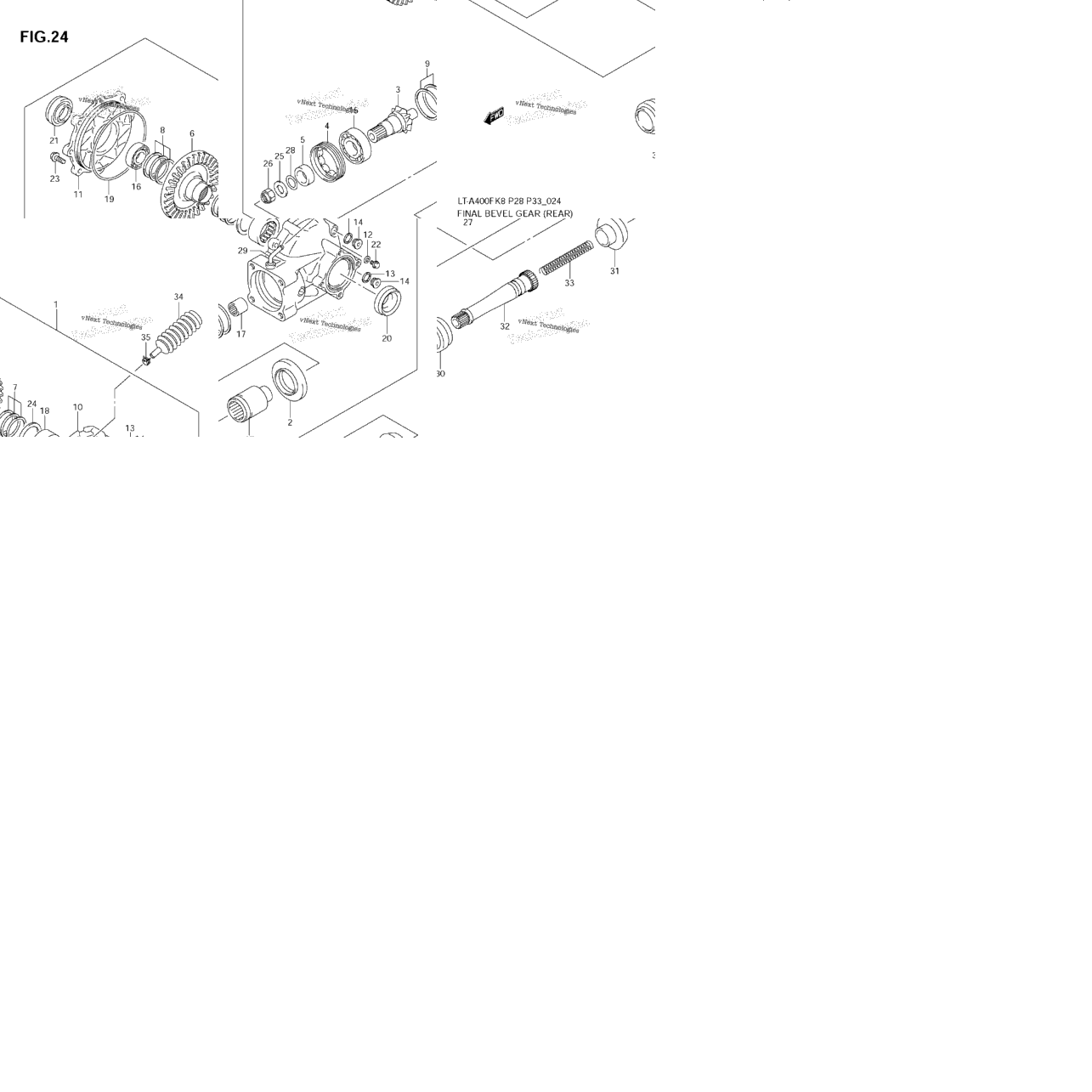Final Bevel Gear (Rear)