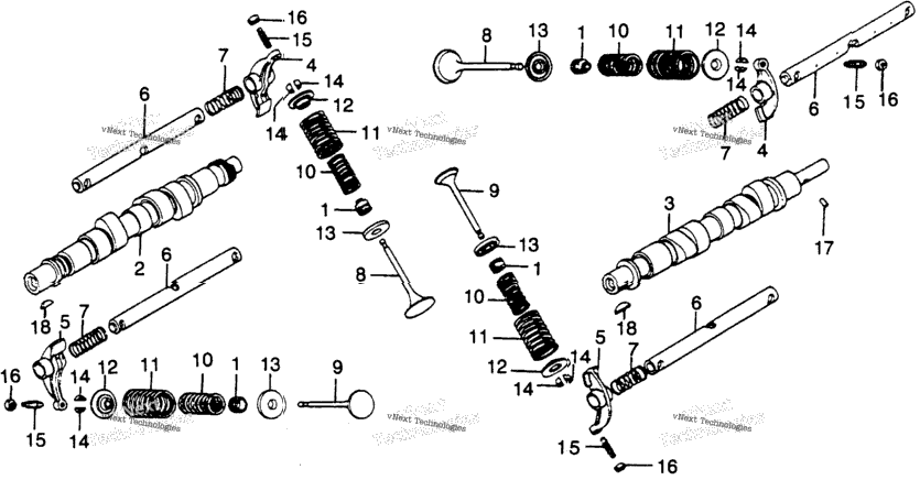 Camshaft + Valve