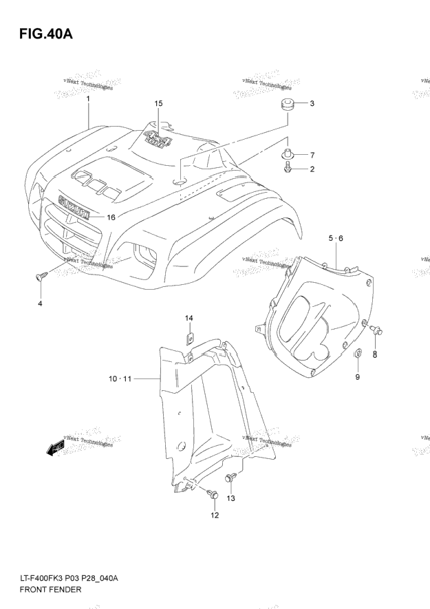 Front Fender (Model K4)