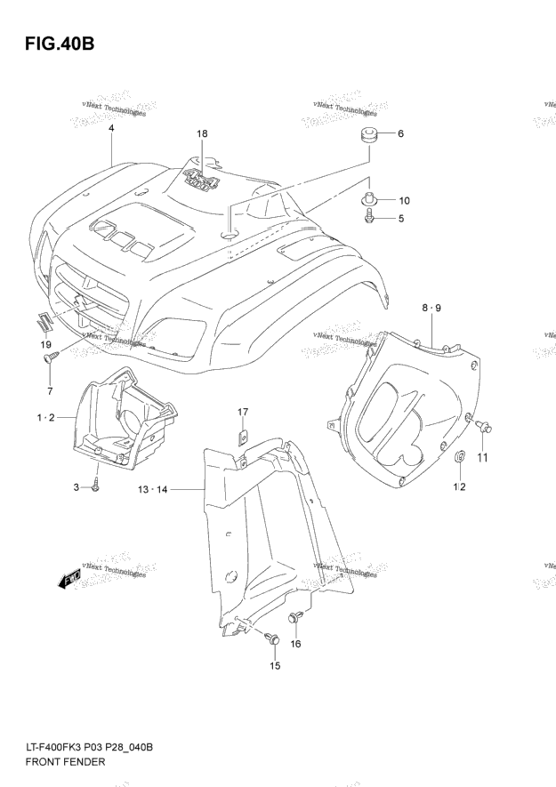 Front Fender (Model K5/K6/K7)