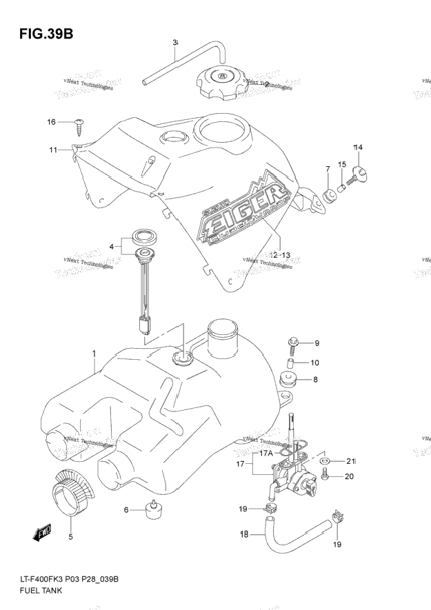Fuel Tank (Model K5/K6)