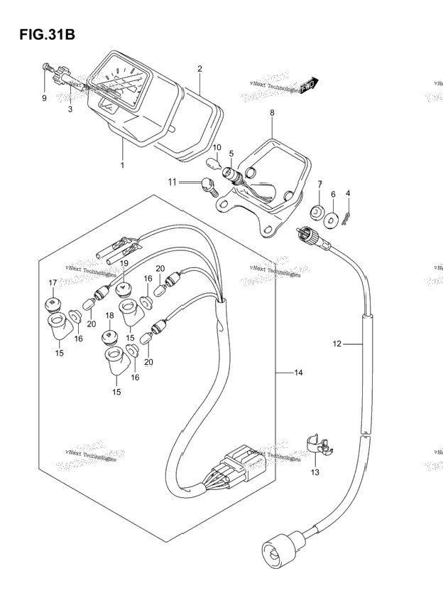 Speedometer (Model K6/K7)