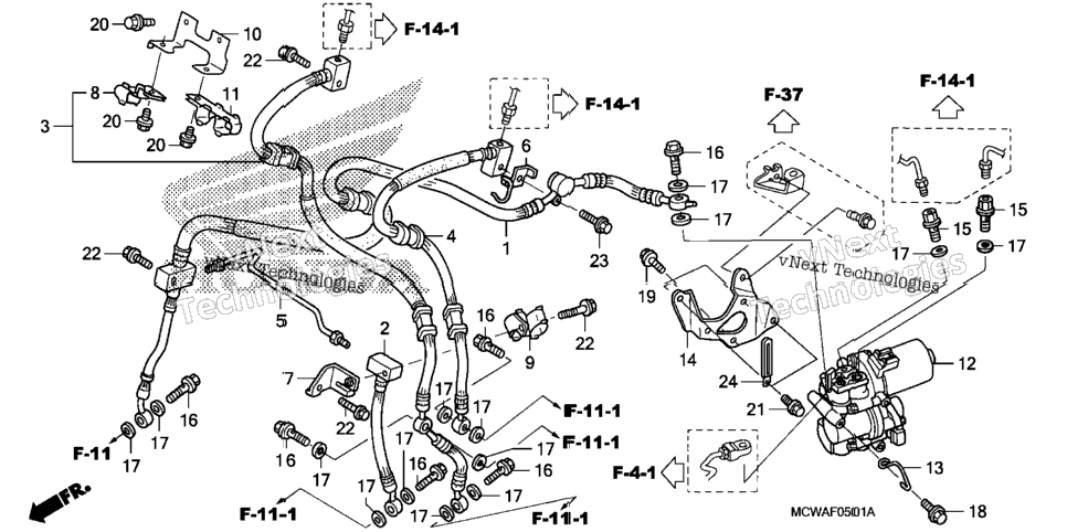 Front Brake Hose (Abs)