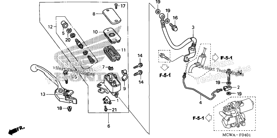 Front Brake Master Cylinder (Abs)