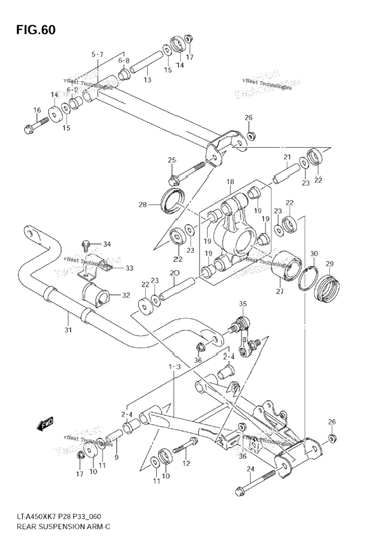 Rear Suspension Arm (Model K7)
