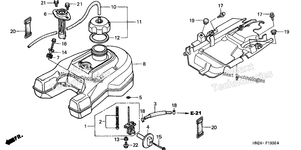 Fuel Tank (Trx500fa'01-'04/Fga'04)