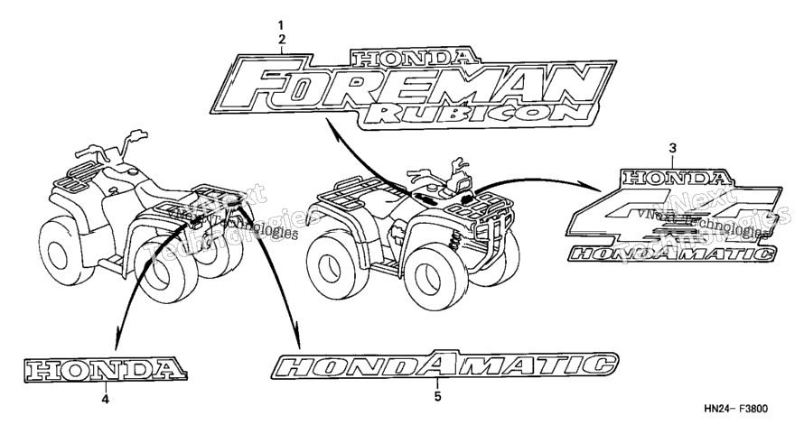 Marks (Trx500fa'01-'04/Fga'04)