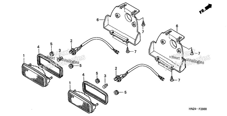 Taillight (Trx500fa'01-'04/Fga'04)