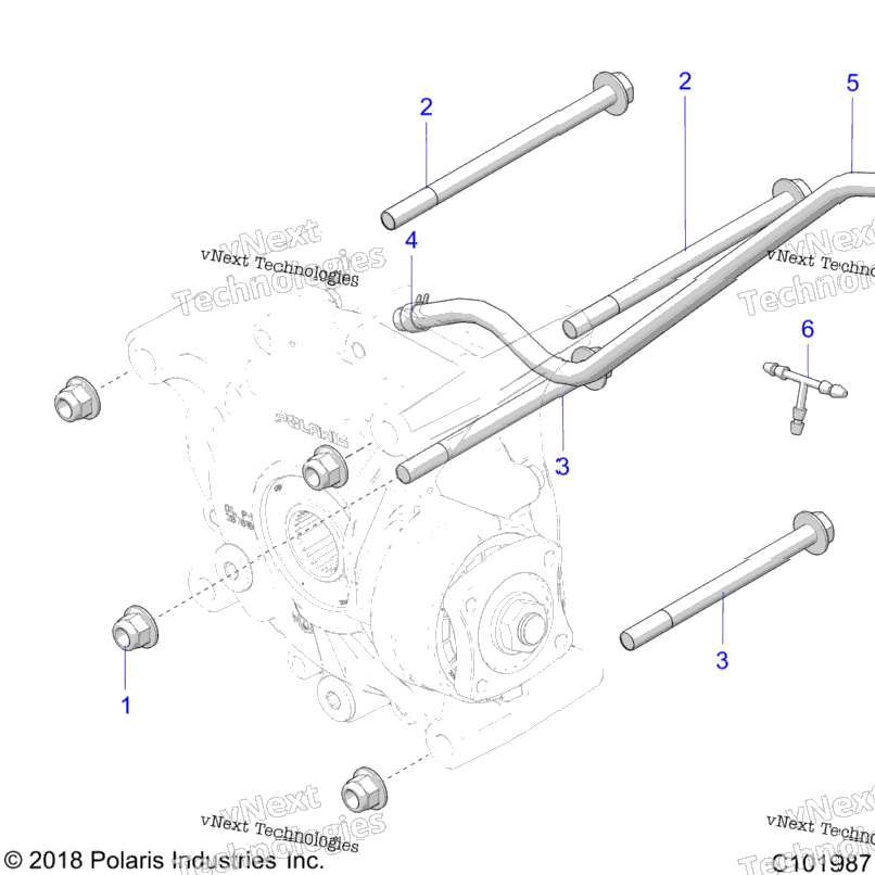 Drive Train, Rear Gearcase, Mounting