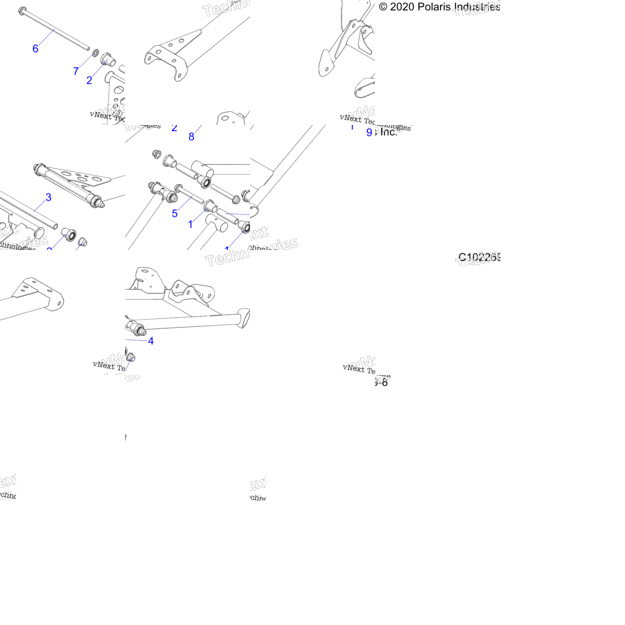 Suspension, Rear Control Arm, Mounting