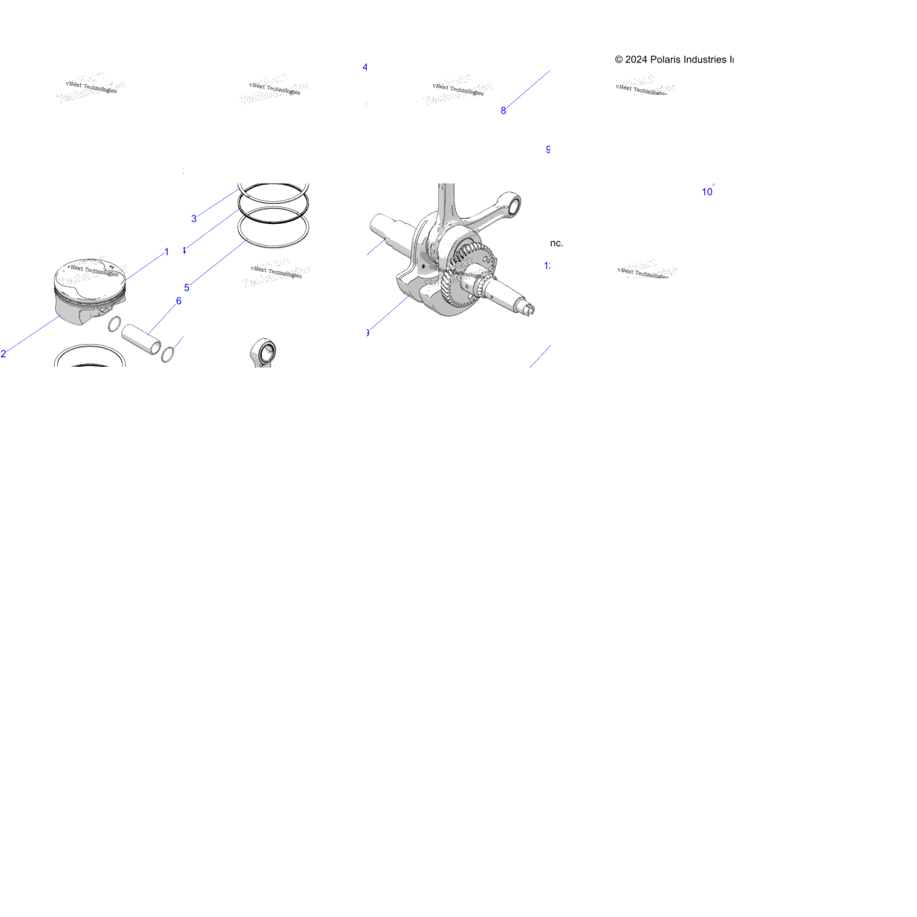 Engine, Crankshaft, Piston & Balance Shaft