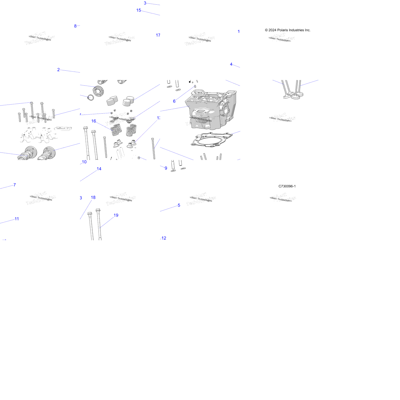 Engine, Cylinder Head, Cams & Valves