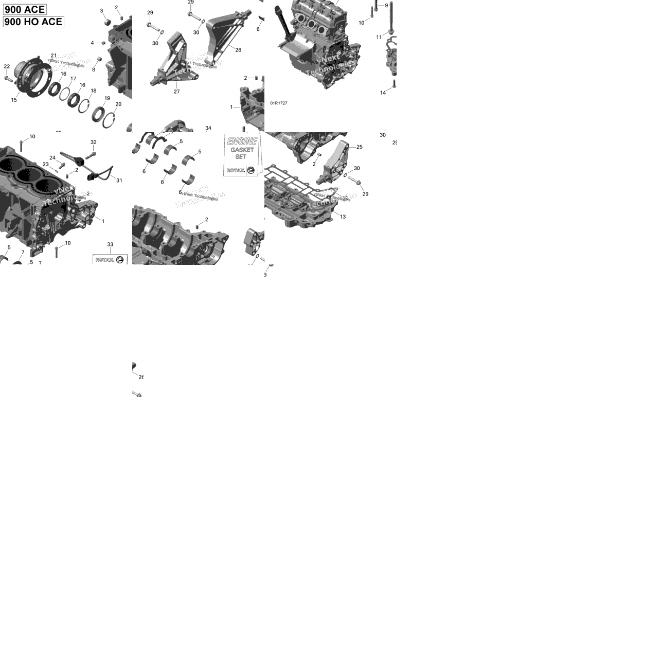 Engine Block - 900-900 Ho Ace