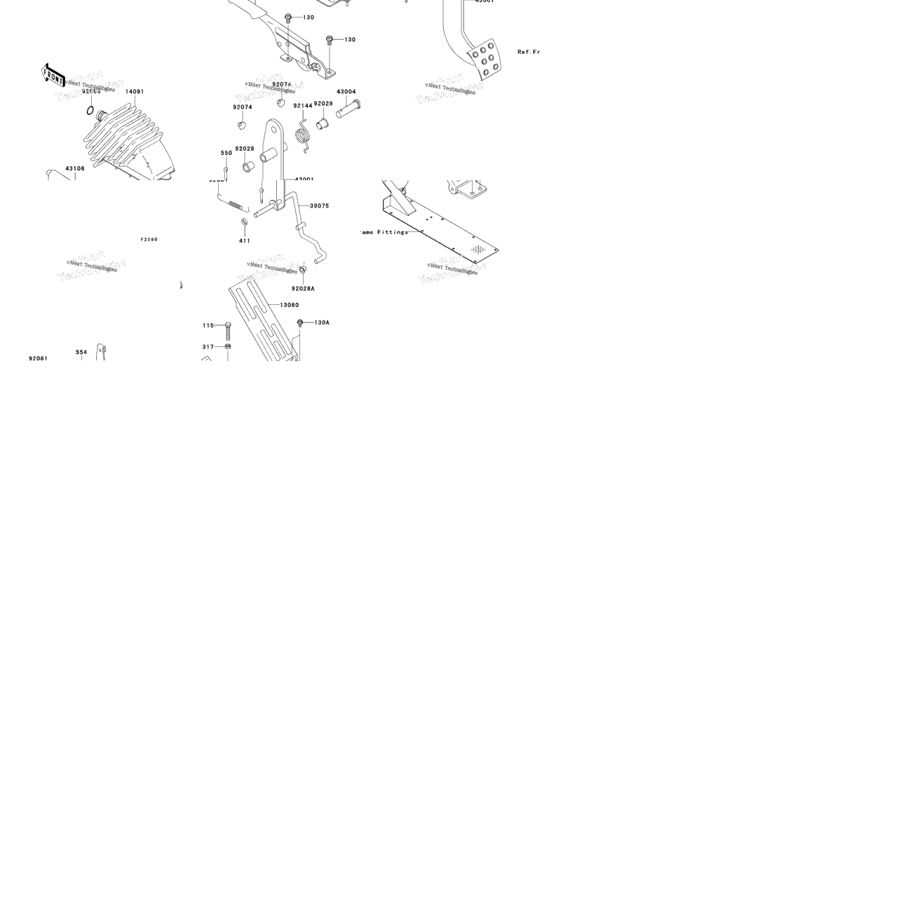 Brake Pedal/Throttle Lever