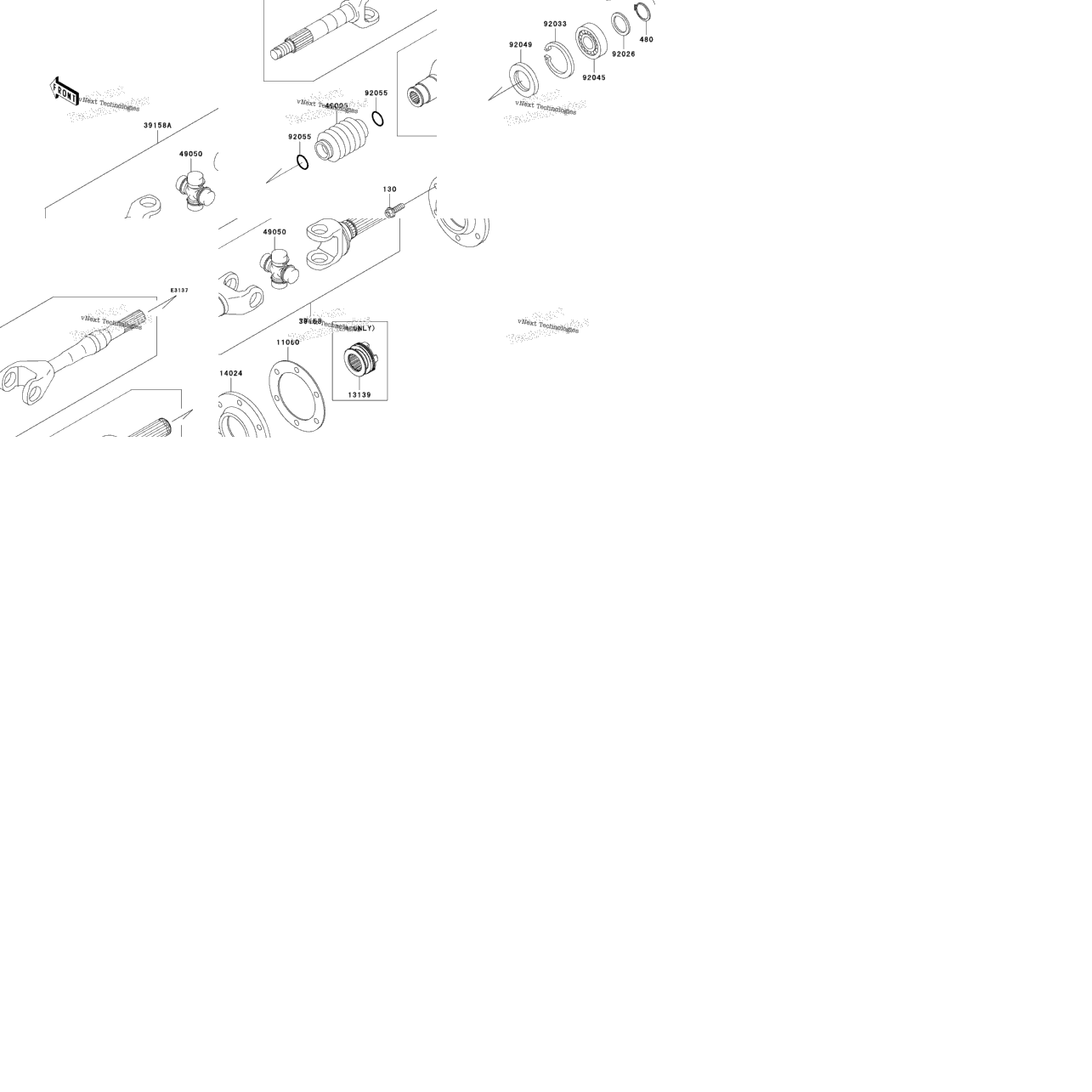 Drive Shaft-Rear