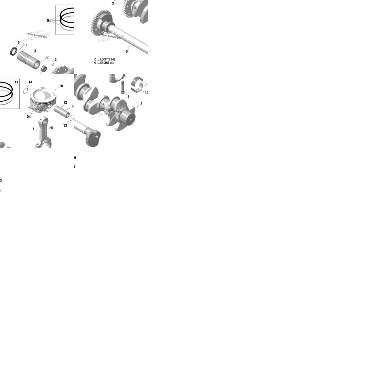 Crankshaft, Pistons And Balance Shaft