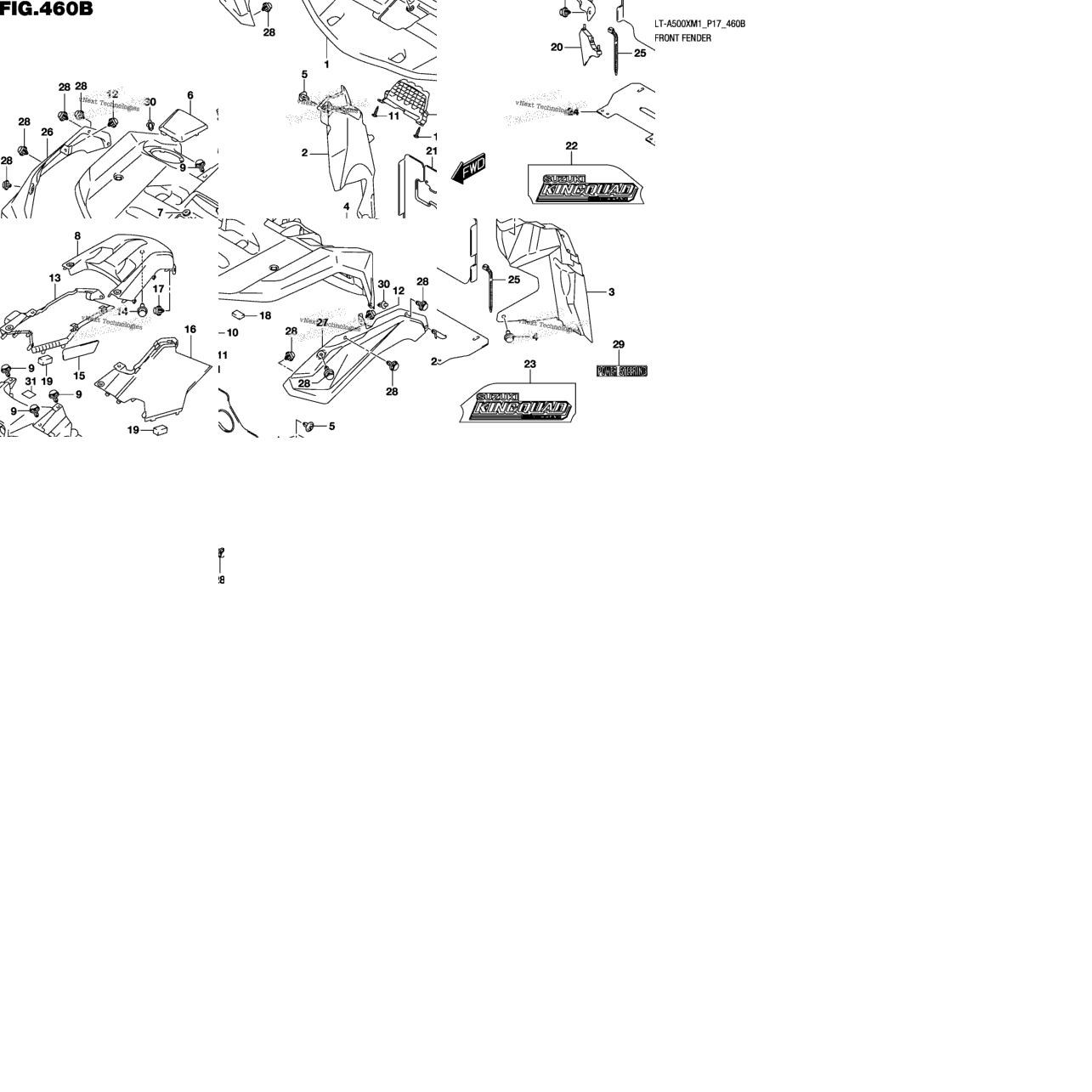 Front Fender (Lt-A500xpm1 P17)