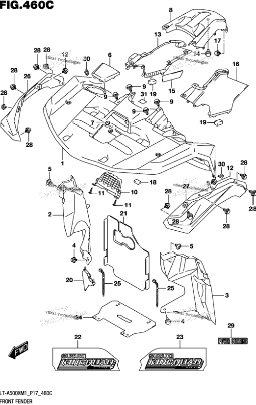 Front Fender (Lt-A500xpzm1 P17)