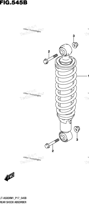 Rear Shock Absorber (Lt-A500xpm1 P17)