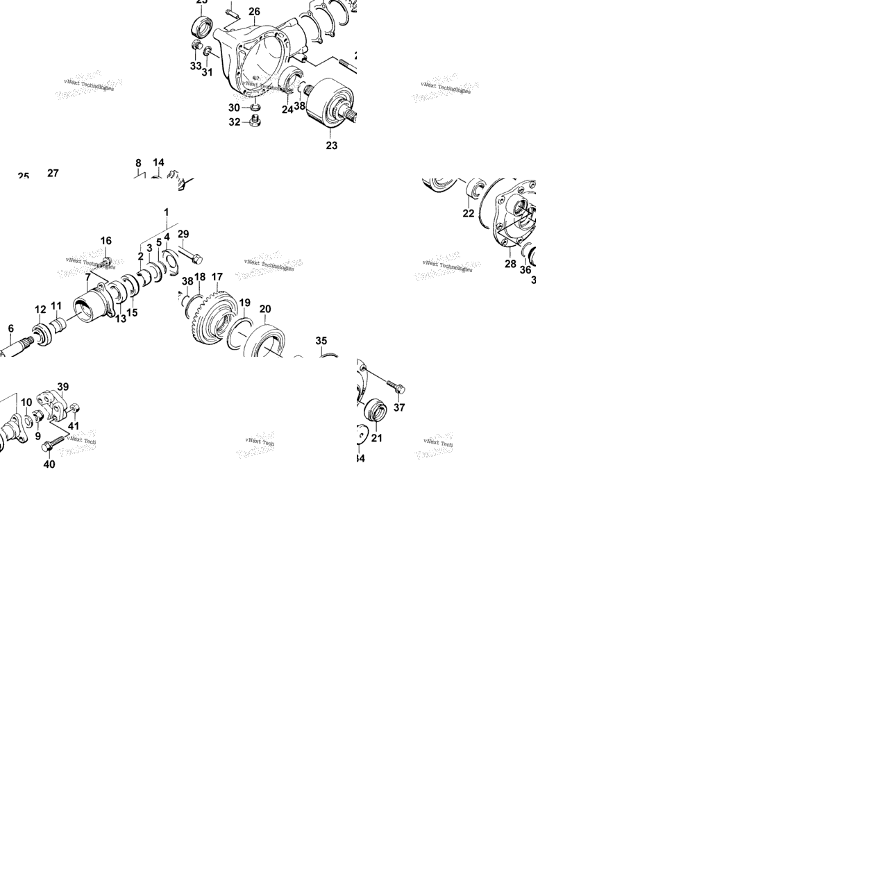 Front Bevel Gear Assembly