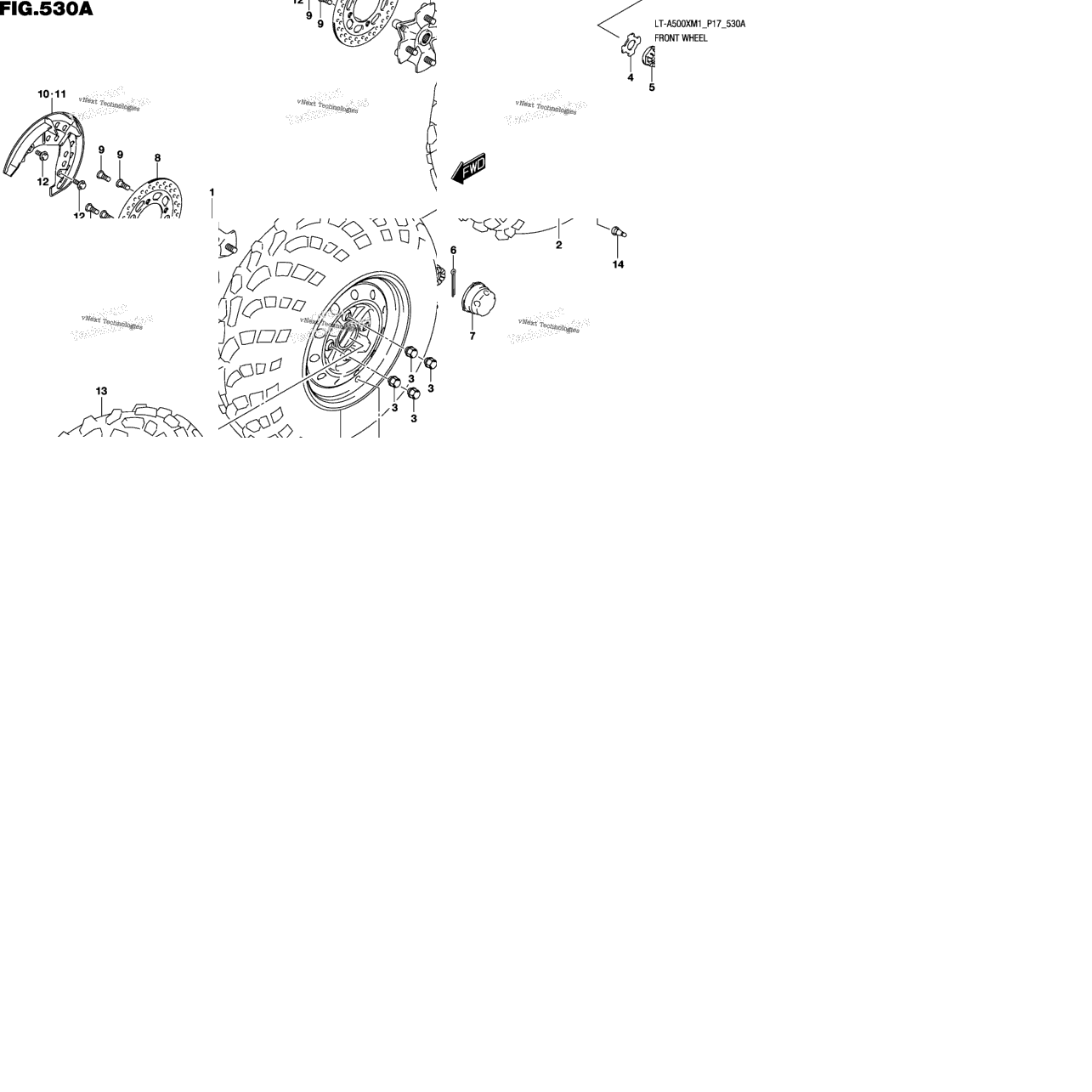 Front Wheel (Lt-A500xm1 P17)