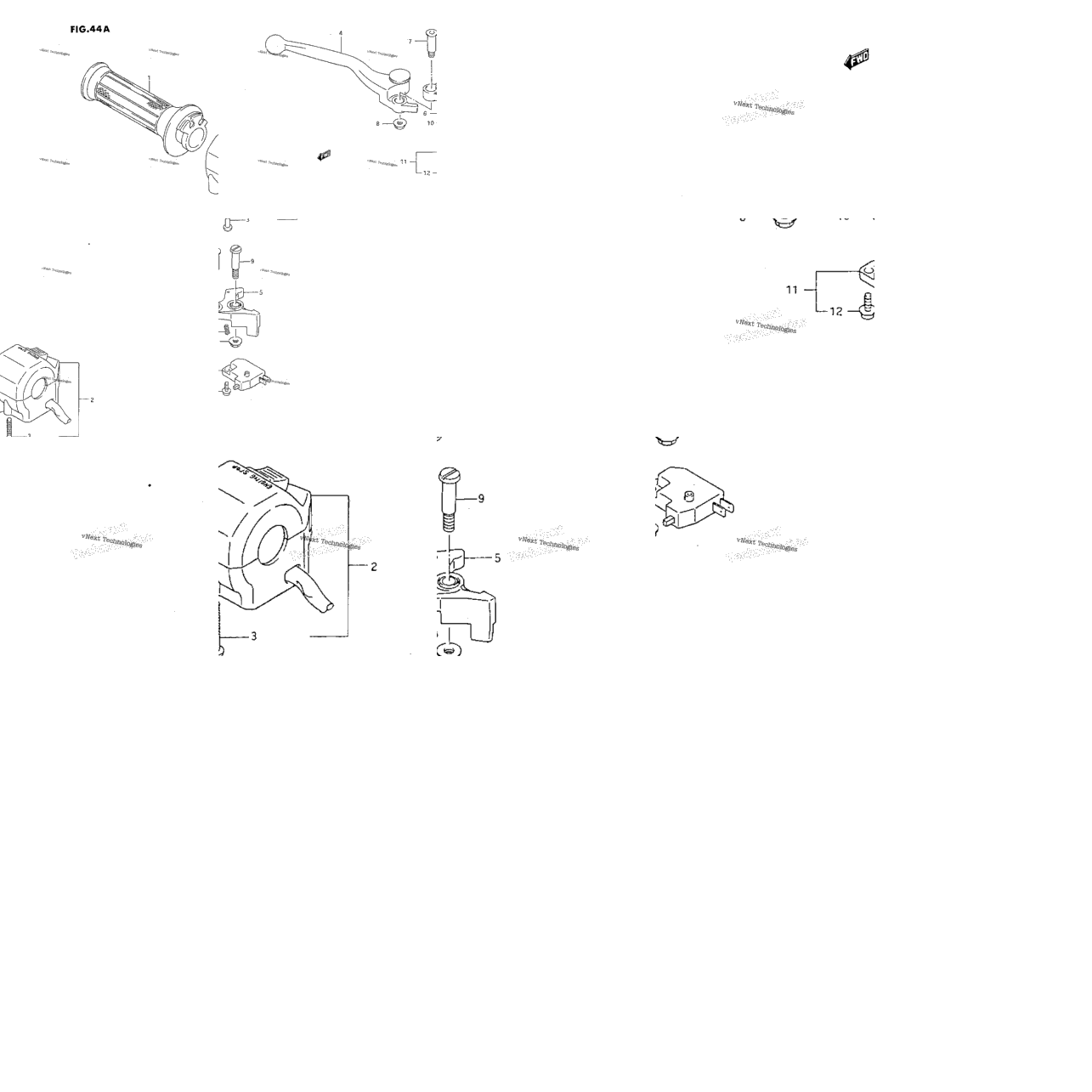 Right Handle Switch (K/L/M/N/P/R)
