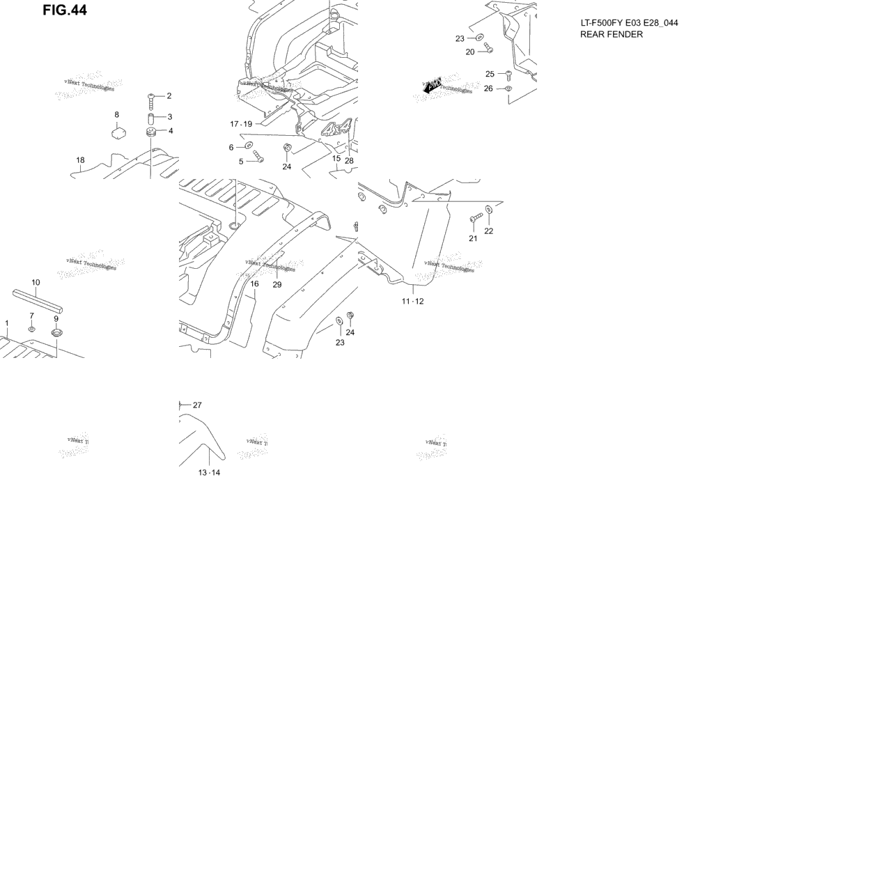 Rear Fender (Model W)