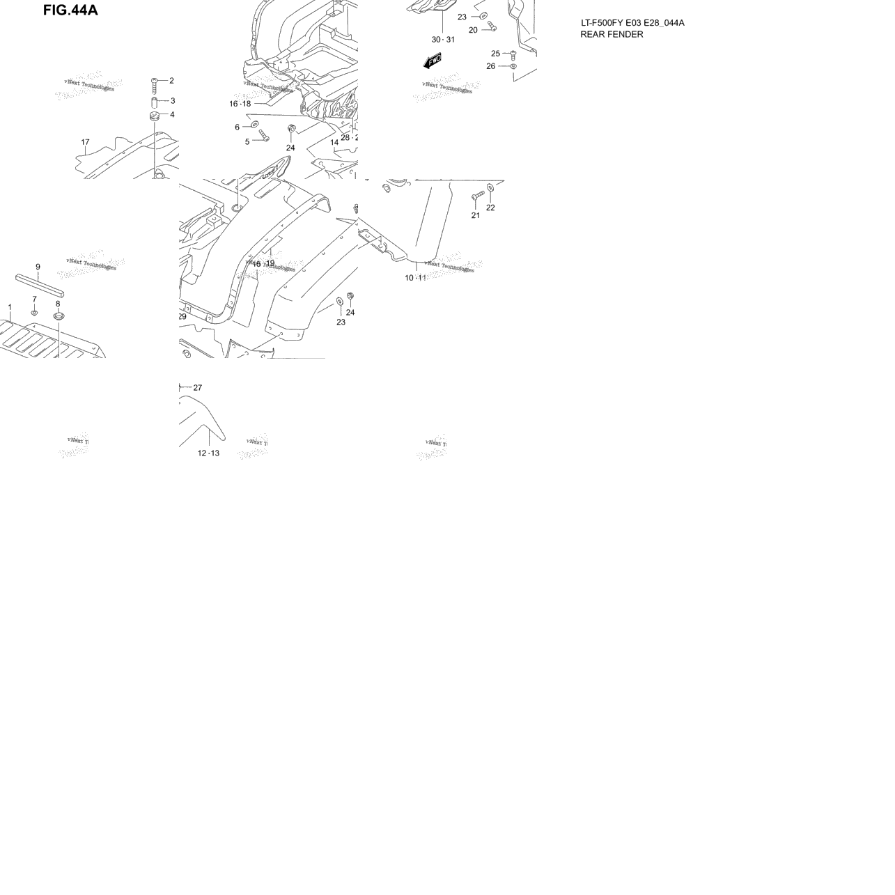 Rear Fender (Model X/Y)