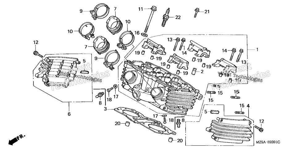 Cylinder Head (Rr.)