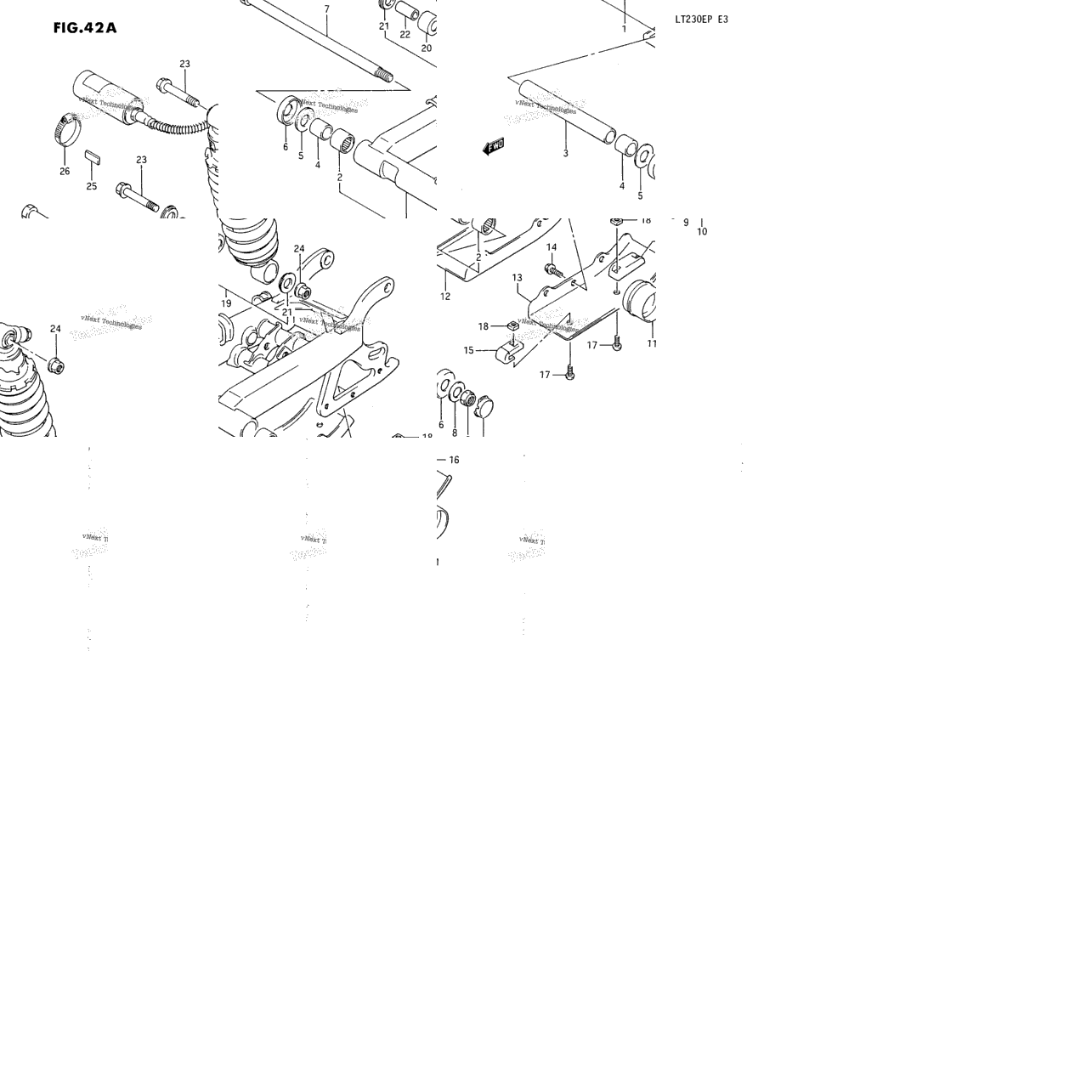 Rear Swinging Arm (Model J/K/L)