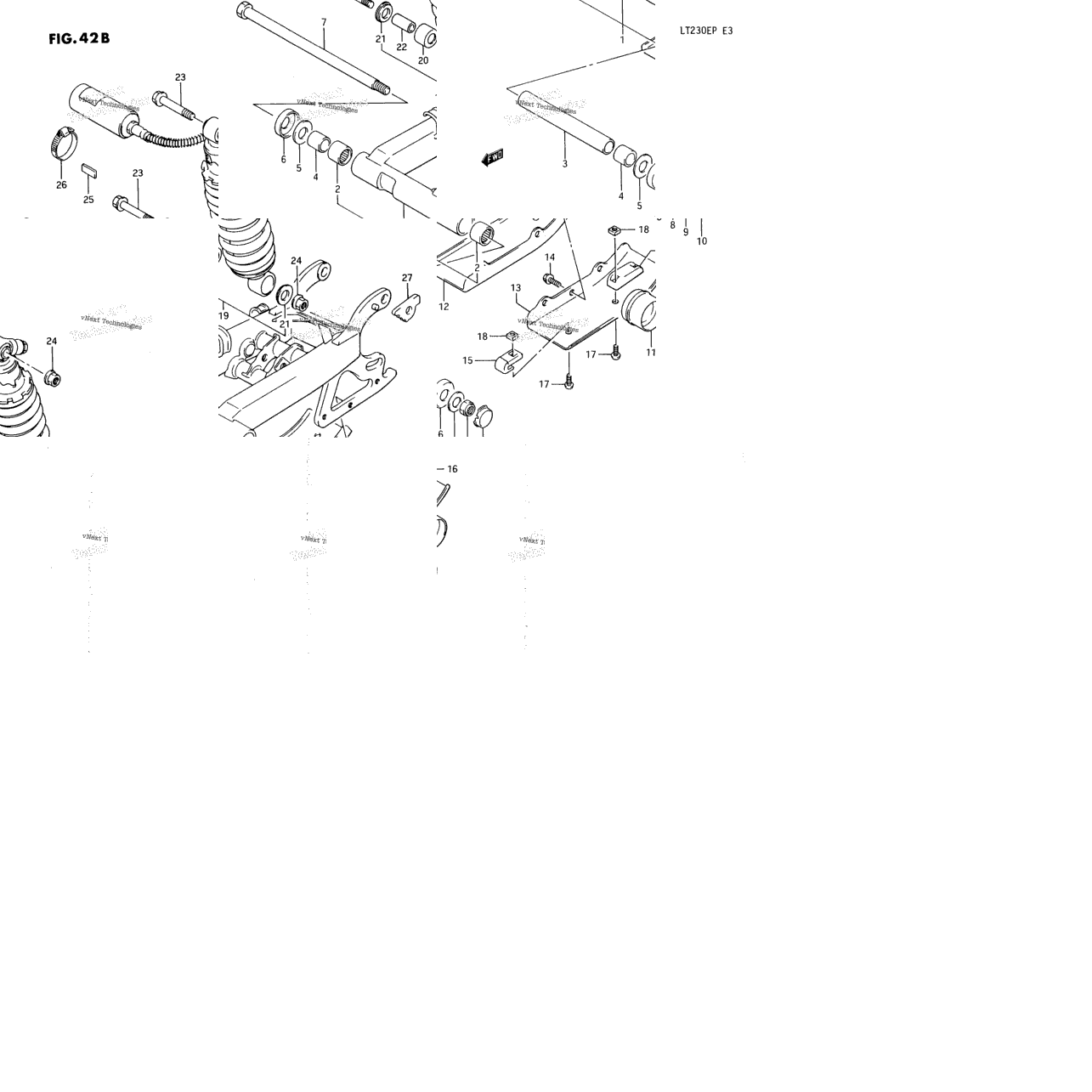 Rear Swinging Arm (Model M/N/P)