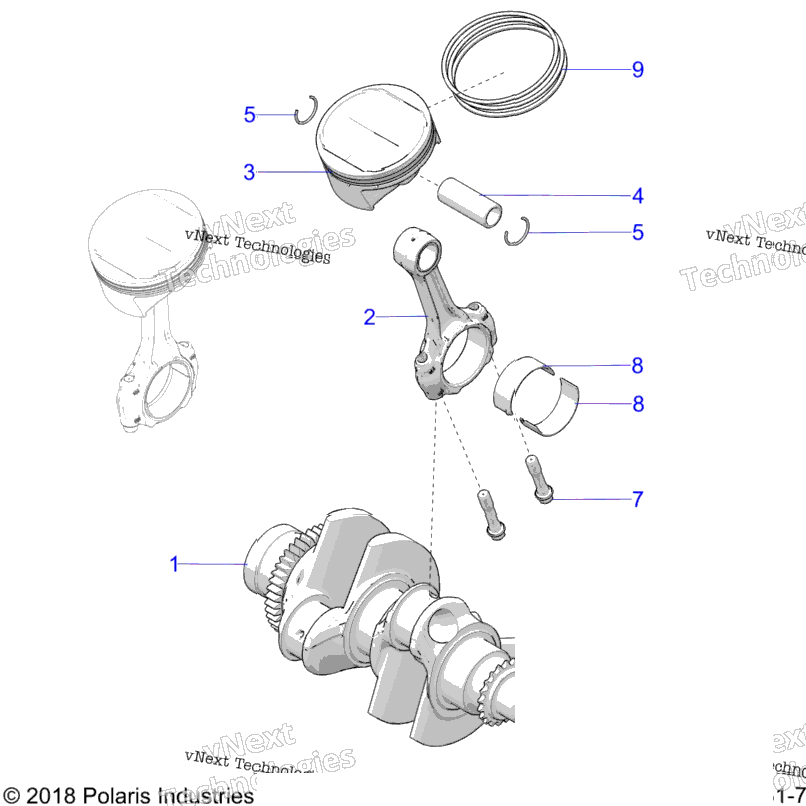 Engine, Crankshaft & Piston