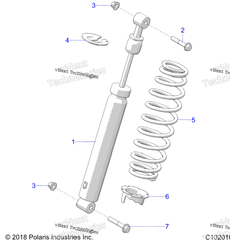 Suspension, Shock, Rear