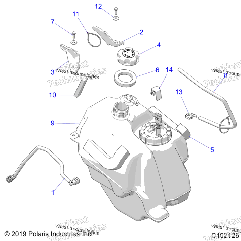 Body, Fuel Tank Asm