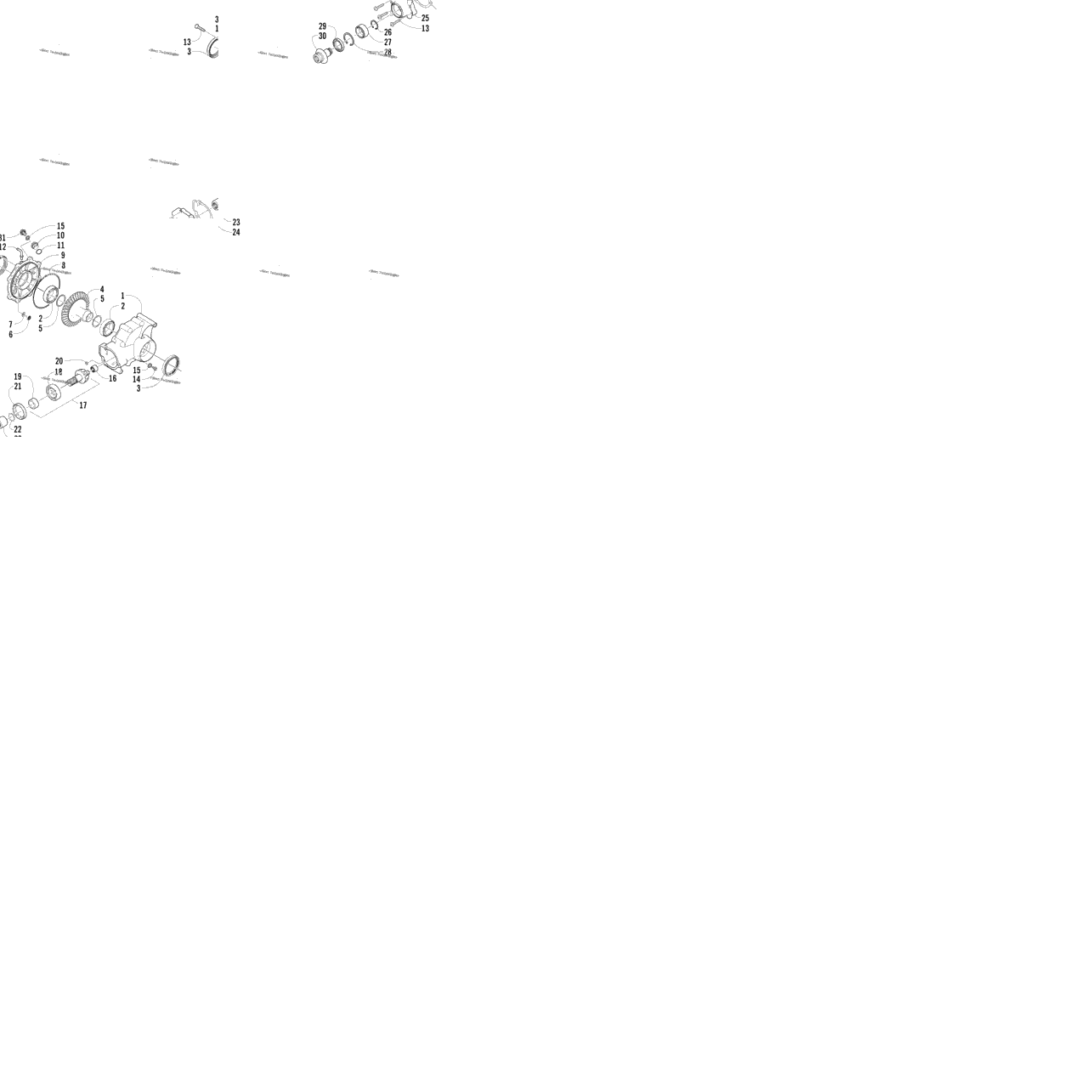 Rear Drive Gearcase Assembly