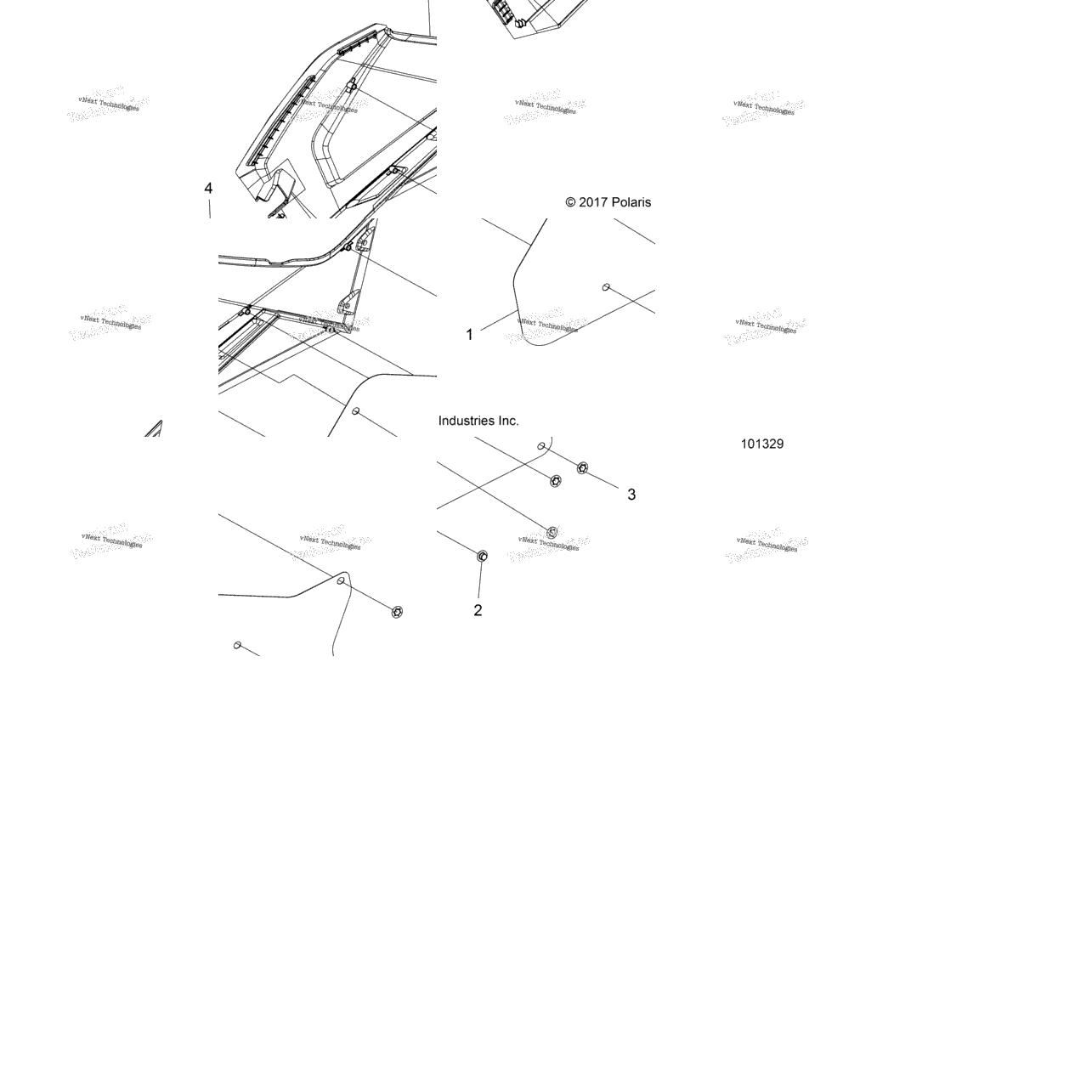 Body, Right Hand Side Panel Heat Shield And Hardware 1 Up