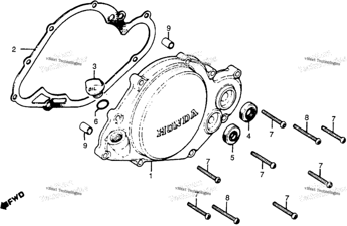 Left Crankcase Cover