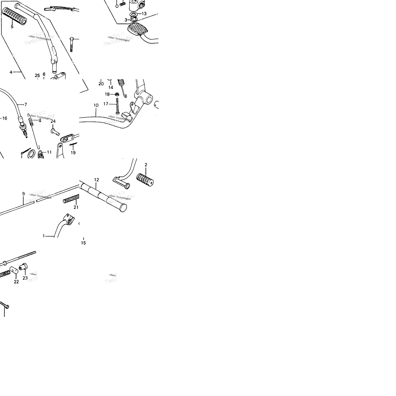 Pedal + Kick Starter Arm