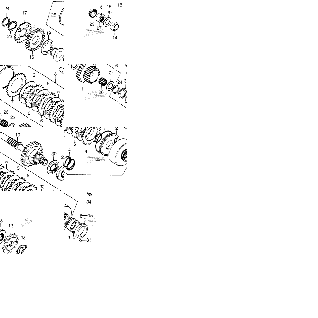 Top Clutch + Countershaft