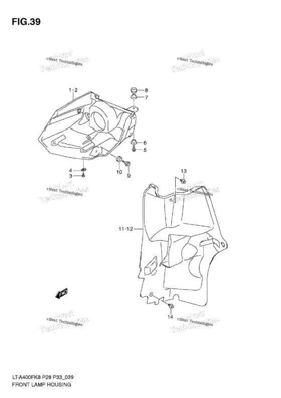 Front Lamp Housing