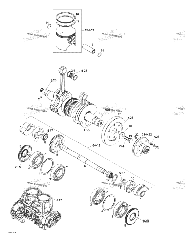 Crankshaft And Pistons