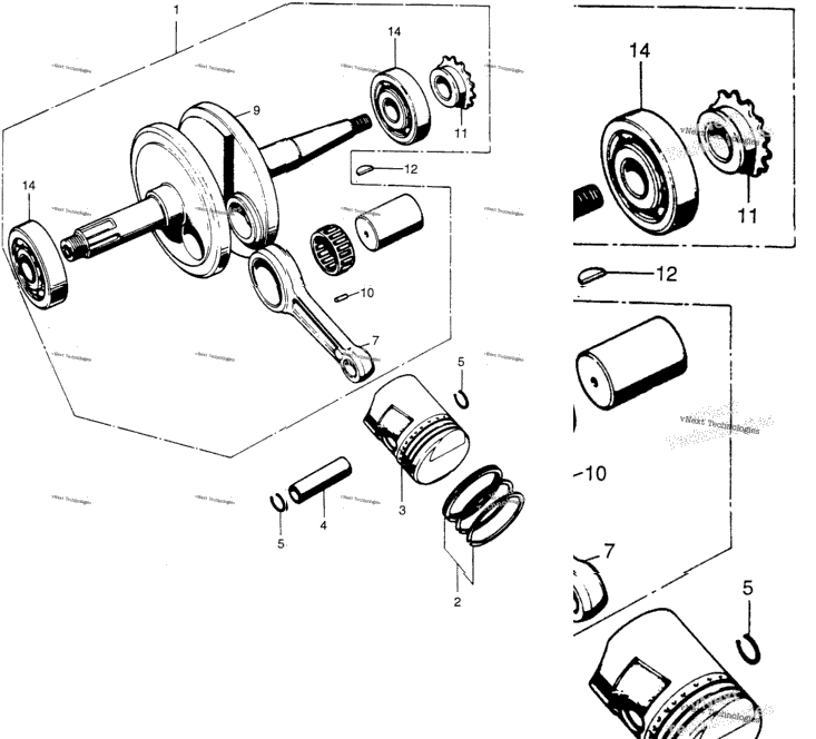 Crankshaft + Piston