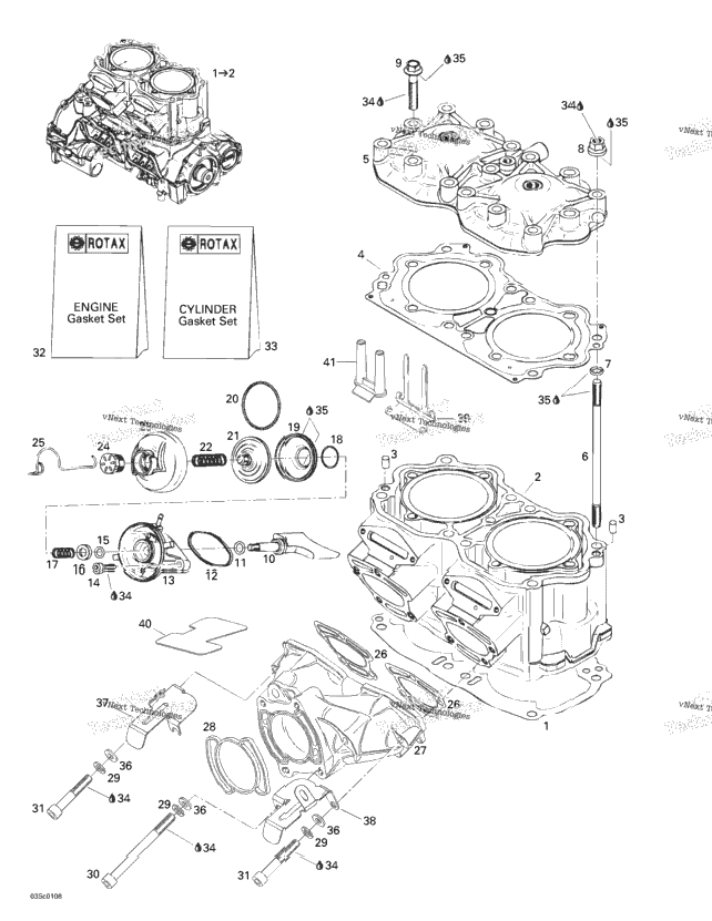 Cylinder, Exhaust Manifold