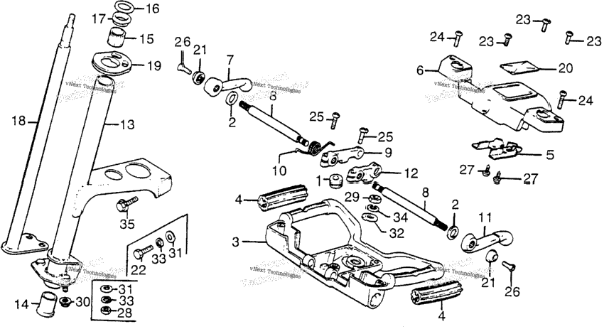 Steering Wheel + Steering Column + Control Levers
