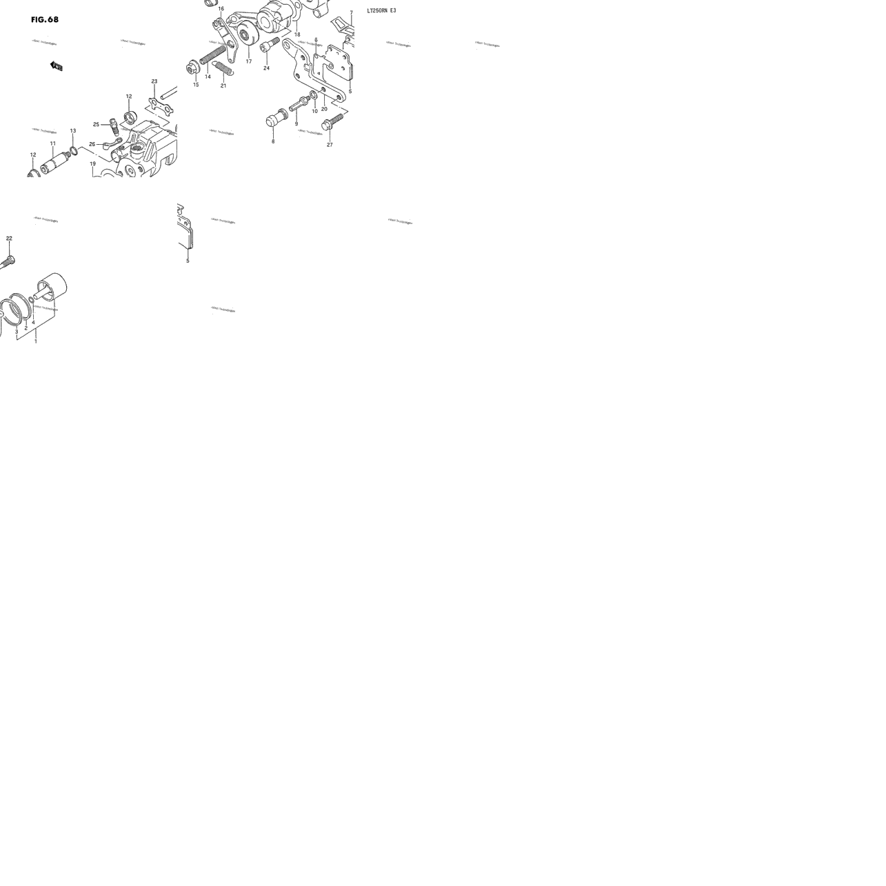 Rear Caliper (Model H/J/K/L/M/N)