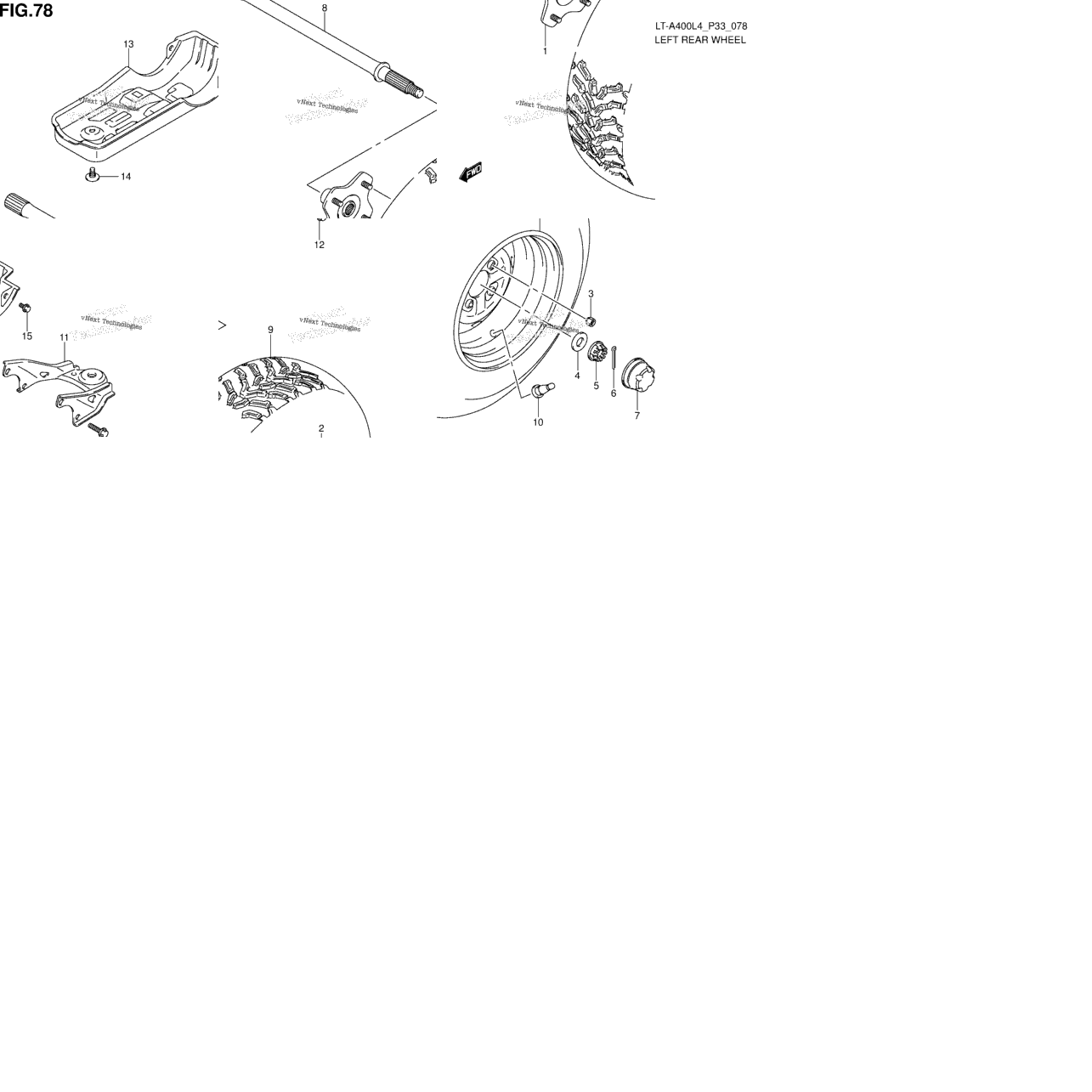 Left Rear Wheel (Lt-A400l4 P33)